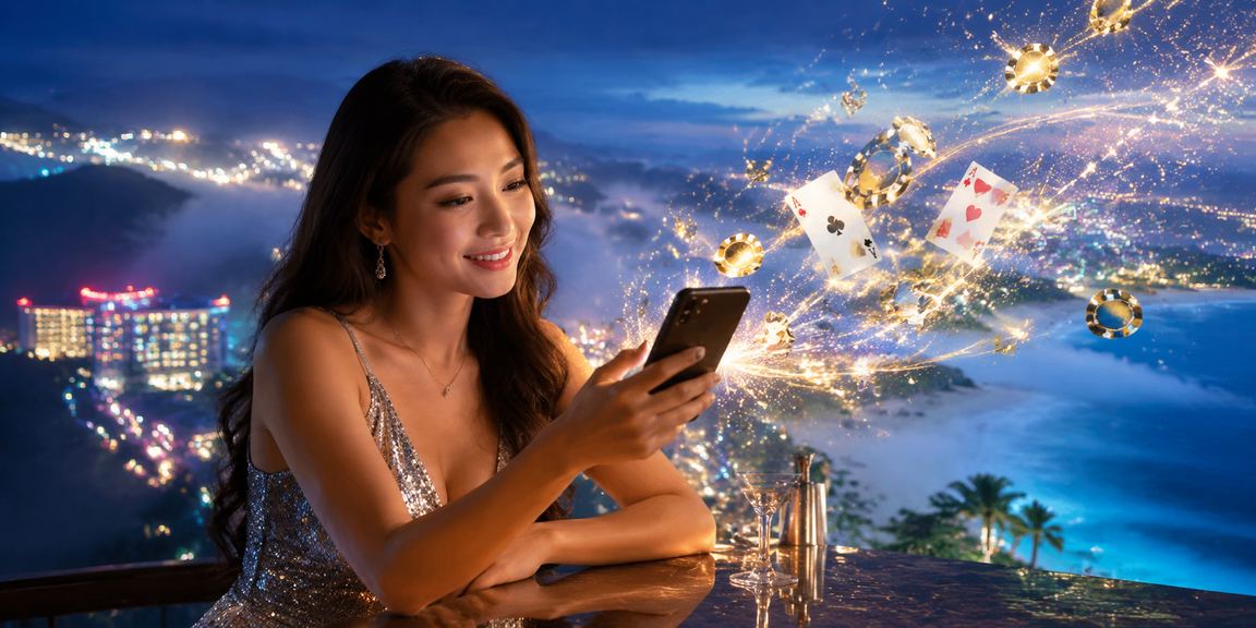Suasana permainan rummy gaya Genting Highlands dengan nuansa tanah tinggi Malaysia