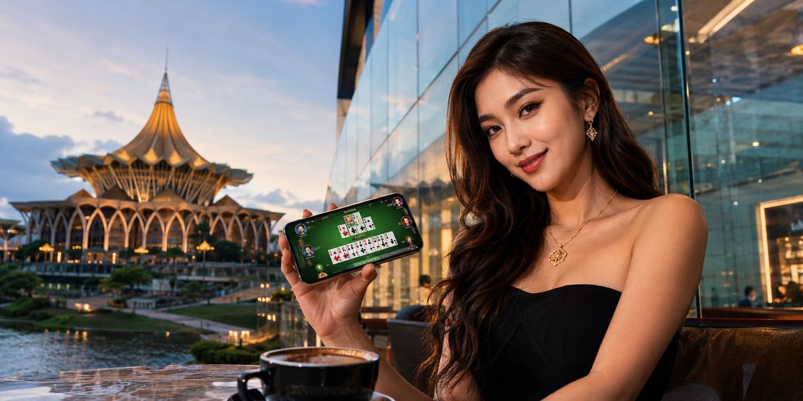 Permainan rummy dalam talian bergaya Sarawak dengan elemen budaya tempatan